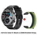 HAYLOU Solar 5 Voice Calling Smartwatch 1.58'' AMOLED Display 60Hz Smart Watch 24H Health Monitoring Sports Smartwatch for Men