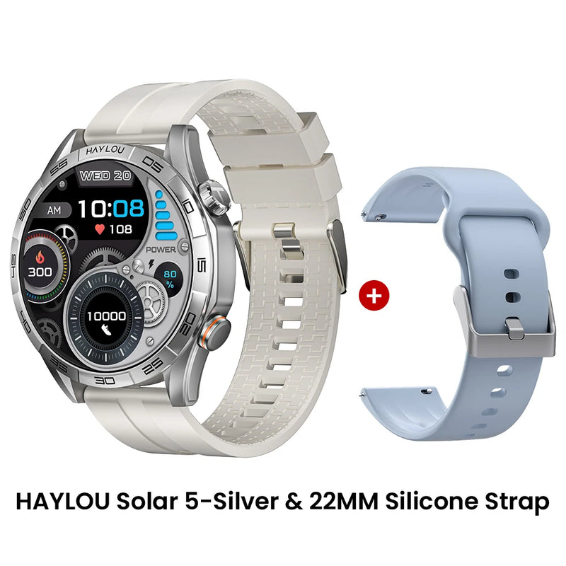 HAYLOU Solar 5 Voice Calling Smartwatch 1.58'' AMOLED Display 60Hz Smart Watch 24H Health Monitoring Sports Smartwatch for Men